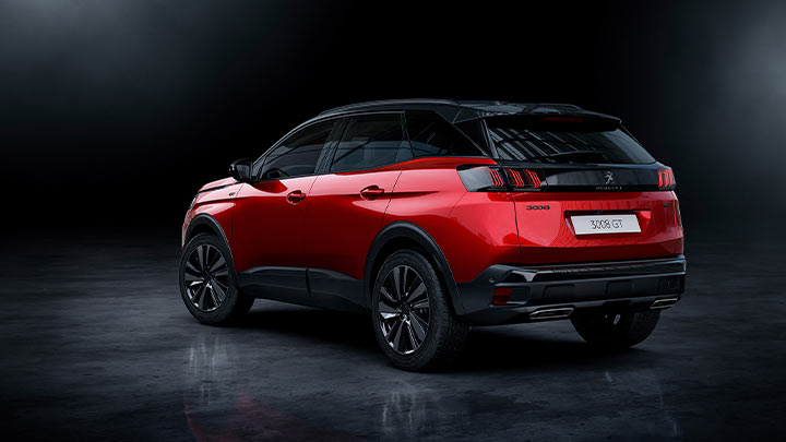 peugeot 3008 dark studio shot