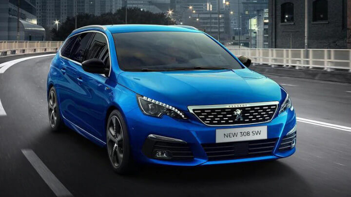 2021 Peugeot 308 SW Exterior, Front, Driving