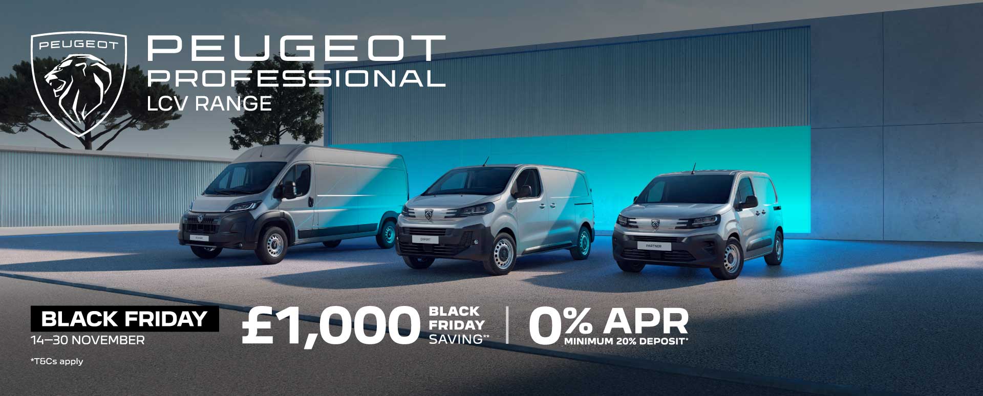 Peugeot LCV Black Friday promotion