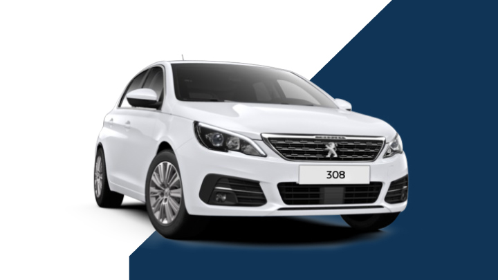 white peugeot 308