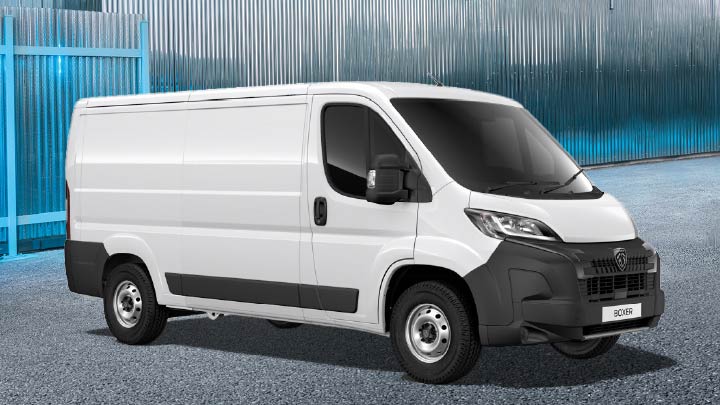 White Peugeot Boxer