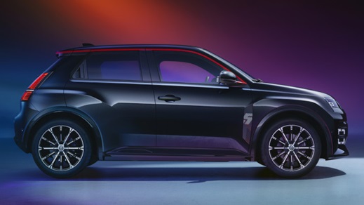 Renault 5 Electric Side Angle Black