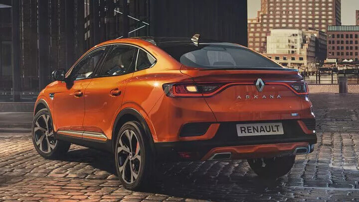 Orange Renault Arkana Rear