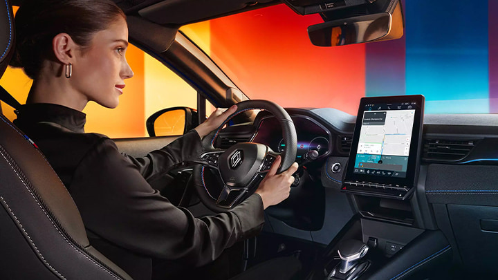 Woman Driving Renault Captur