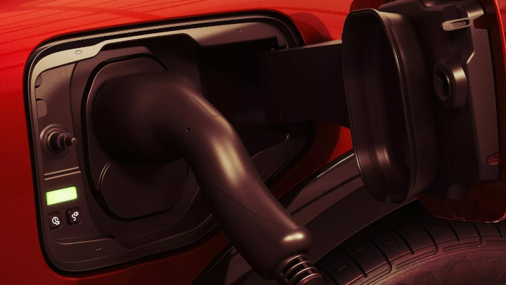 Flame Red Renault Megane E-Tech Charging