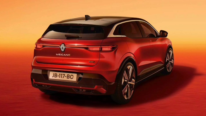 Flame Red Renault Megane E-Tech Rear