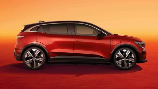 Flame Red Renault Megane E-Tech Side