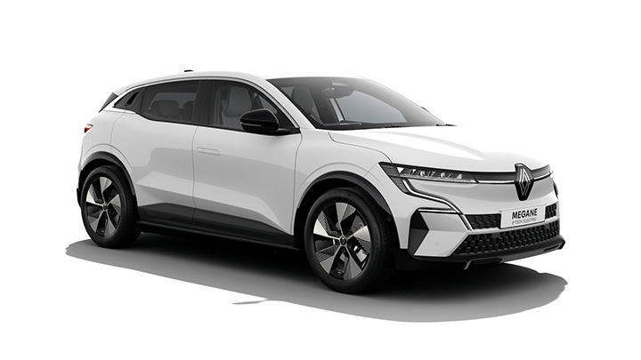 White Renault Megane E-Tech Techno