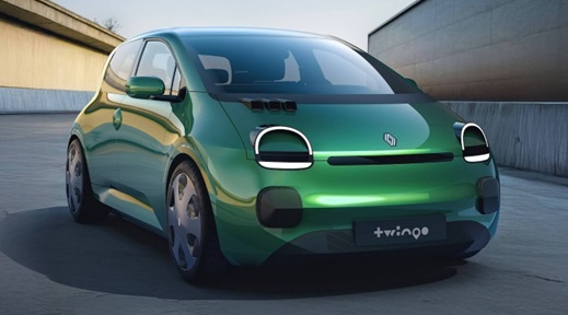 Green Renault Twingo Exterior Front Static