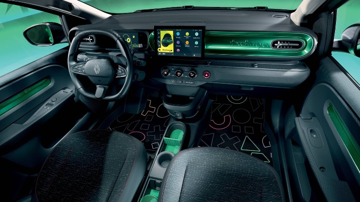 Green Renault Twingo Interior Dashboard