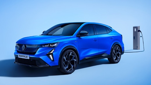 Renault Rafale Blue Charging