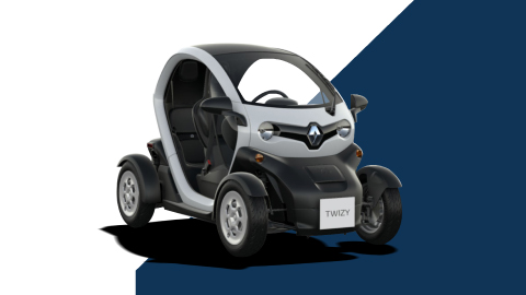 white renault twizy