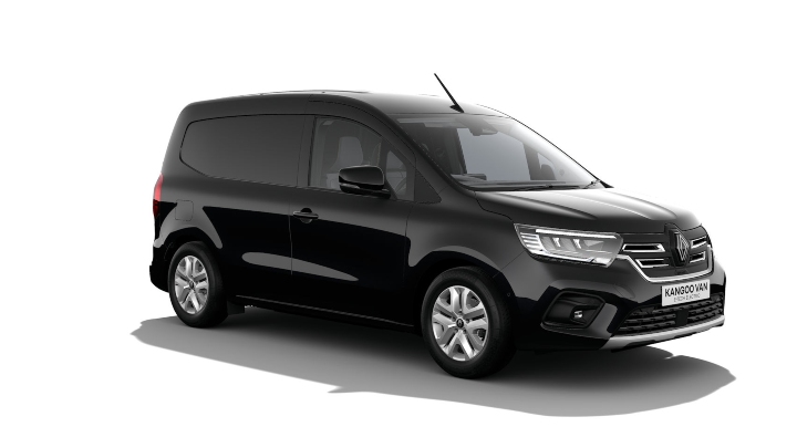 Black Renault Kangoo Extra Exterior Front in Studio