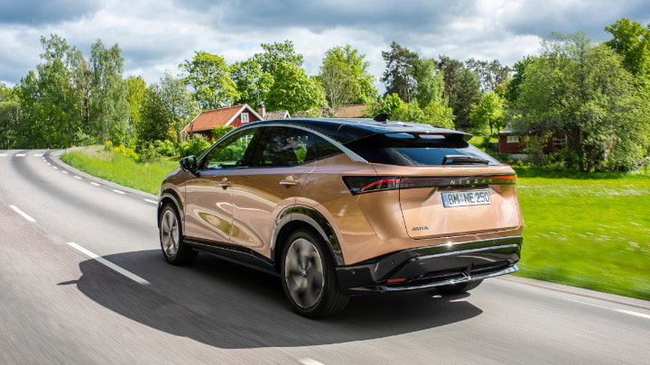 Nissan ARIYA Exterior Rear Driving
