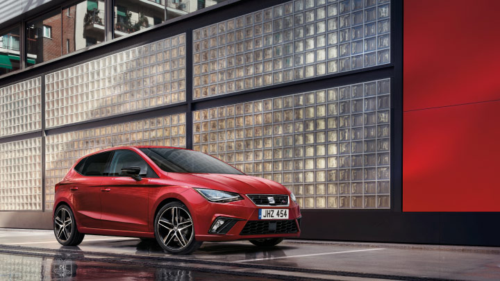 SEAT Ibiza in red