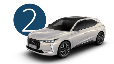 White DS 4 Exterior Front in Studio with Step 2 Background