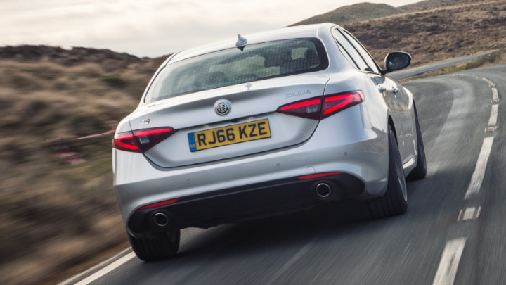 Silver Alfa Romeo Giulia Exterior Rear