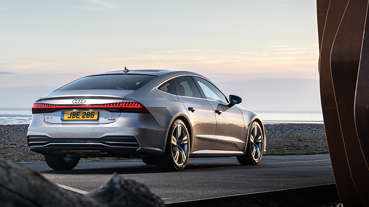 Audi A7 rear stationary shot