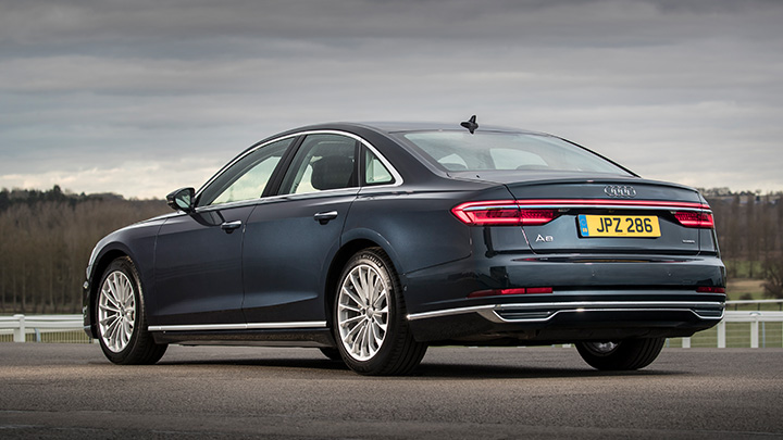 Audi A8 rear shot