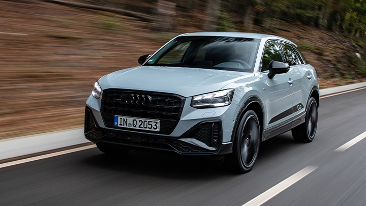 Audi Q2 front driving shot