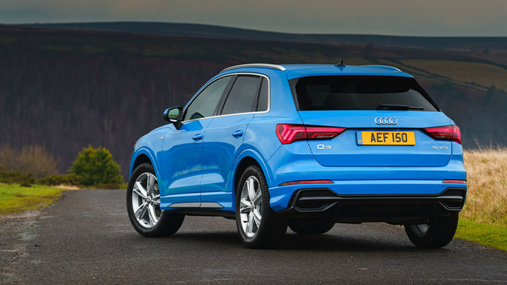 Audi Q3 rear stationary shot