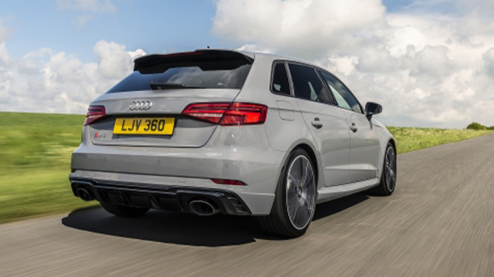 Audi RS 3 rear driving shot