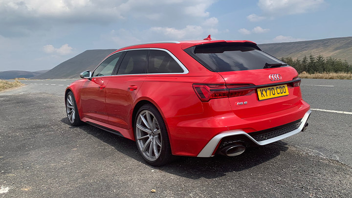 Audi RS 6 rear shot