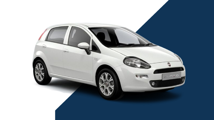 White Fiat Punto