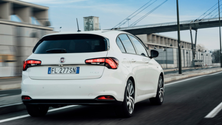 White Fiat Tipo Exterior Rear