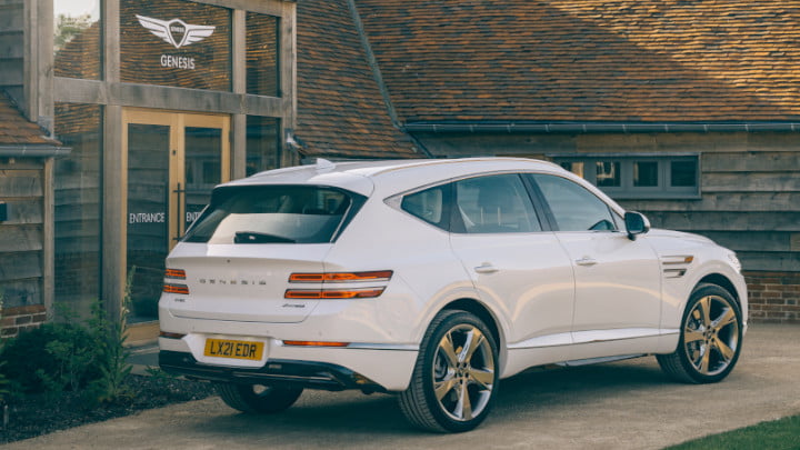 Genesis GV80 White Rear Angle