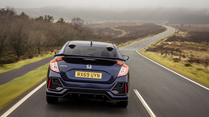 Blue Honda Civic Exterior Rear