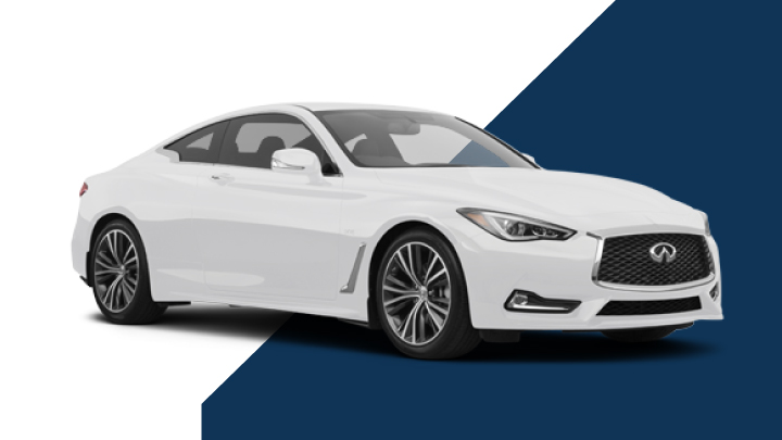 White INFINITI Q60