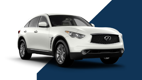 White INFINITI QX70