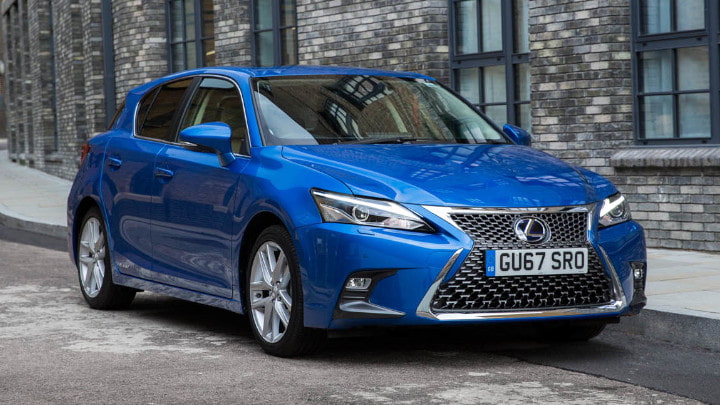 Blue Lexus CT Exterior Front Static