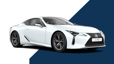 White Lexus LC