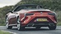 Red Lexus LC Convertible Exterior Rear Driving