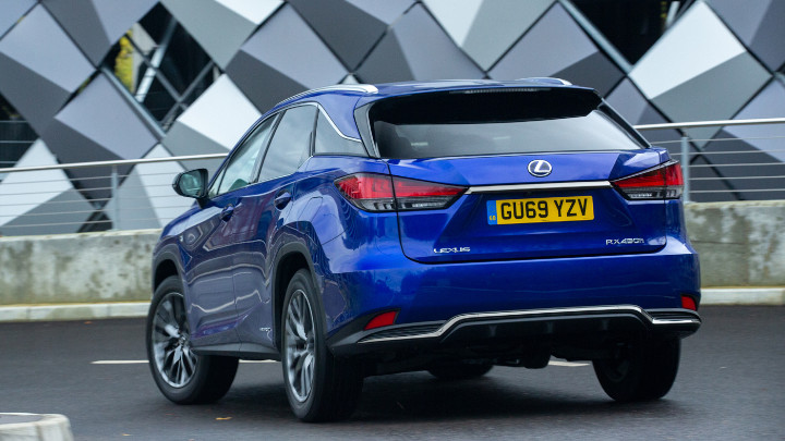 Blue Lexus RX Exterior Rear Static