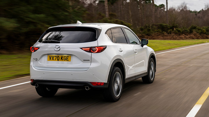 Mazda CX-5 rear right quarter driving shot