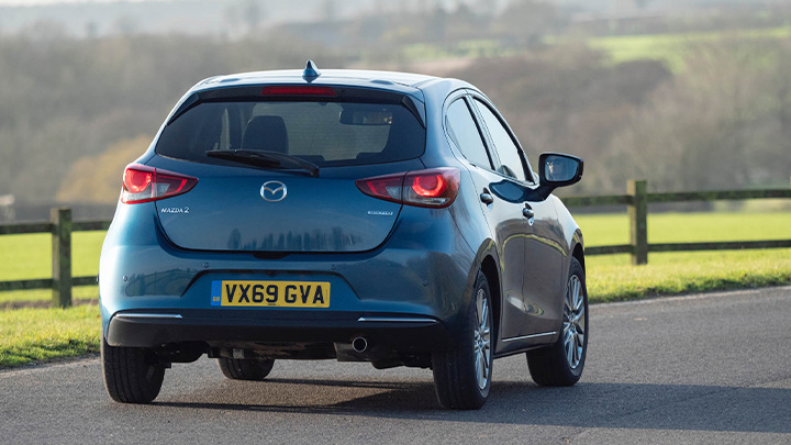 Mazda2 rear driving shot