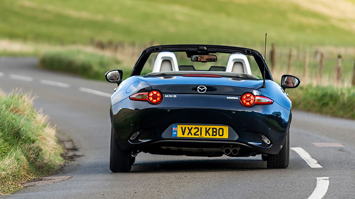 Mazda MX-5 rear driving shot