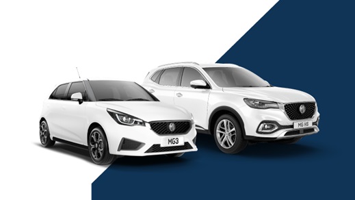 White MG3 and MG HS