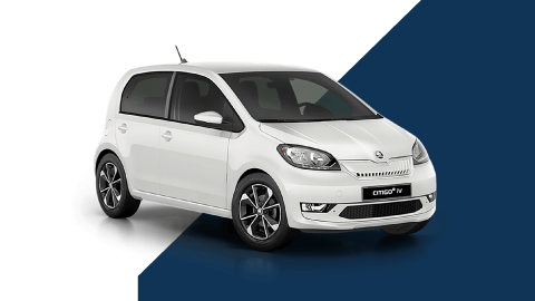 White Skoda Citigo