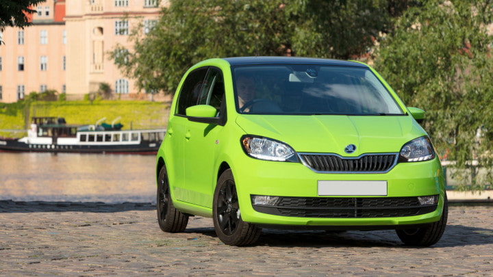 Green Skoda Citigo Exterior Front