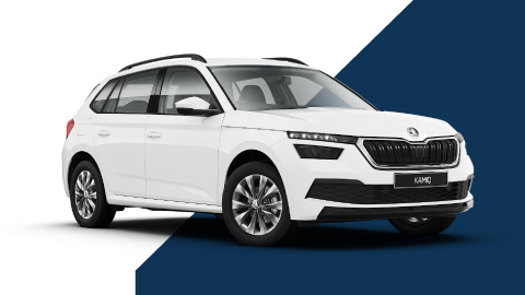 White Skoda Kamiq