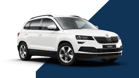 White Skoda Karoq