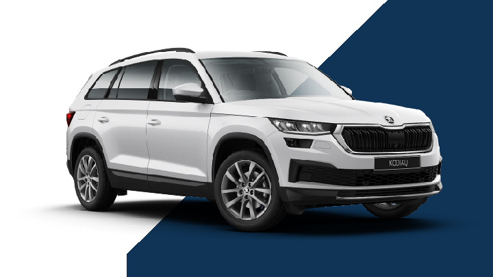 White Skoda Kodiaq