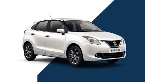 White Suzuki Baleno