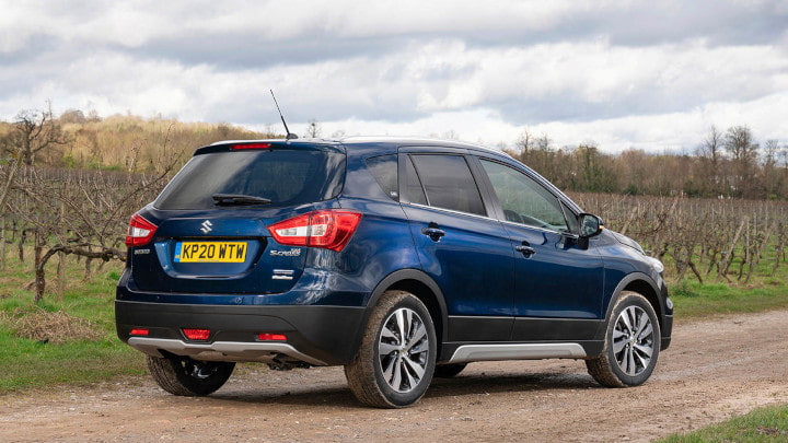 Blue Suzuki S-Cross Exterior Rear Static