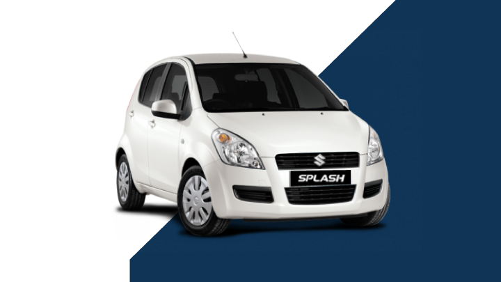 White Suzuki Splash