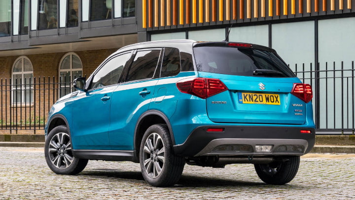 Blue Suzuki Vitara Exterior Rear Static